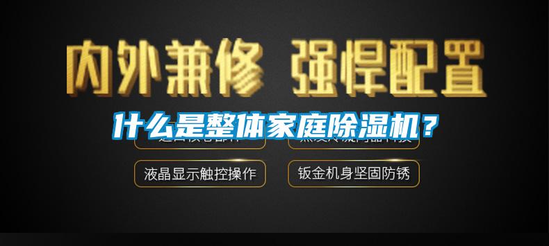 什么是整體家庭除濕機？