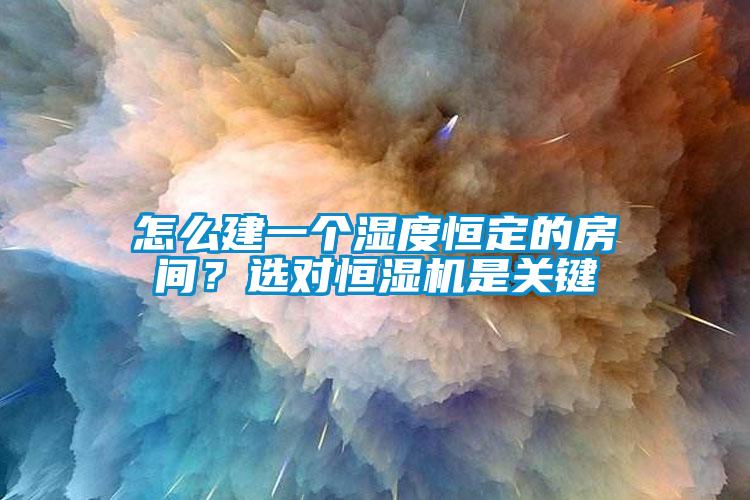 怎么建一個濕度恒定的房間？選對恒濕機是關鍵