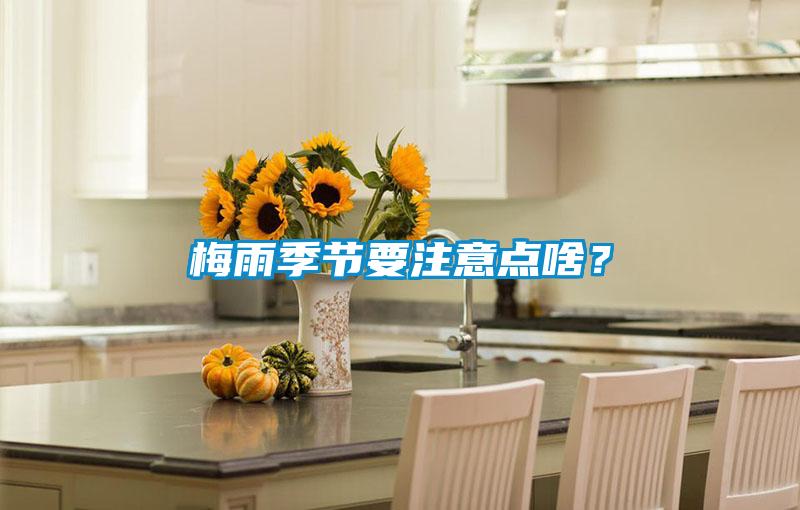 梅雨季節要注意點啥？