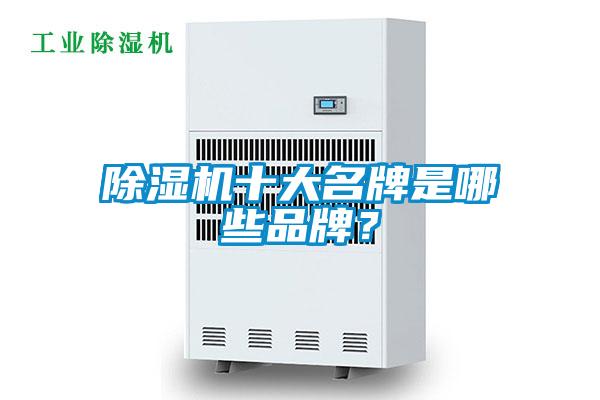 除濕機十大名牌是哪些品牌?
