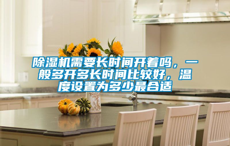 除濕機需要長時間開著嗎，一般多開多長時間比較好，溫度設置為多少最合適