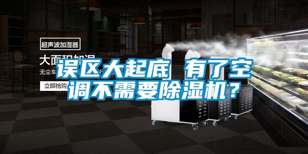 誤區大起底 有了空調不需要除濕機？