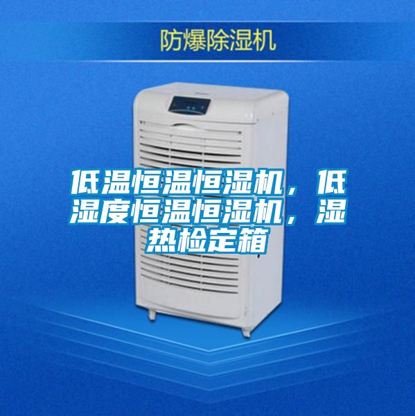 低溫恒溫恒濕機(jī)，低濕度恒溫恒濕機(jī)，濕熱檢定箱