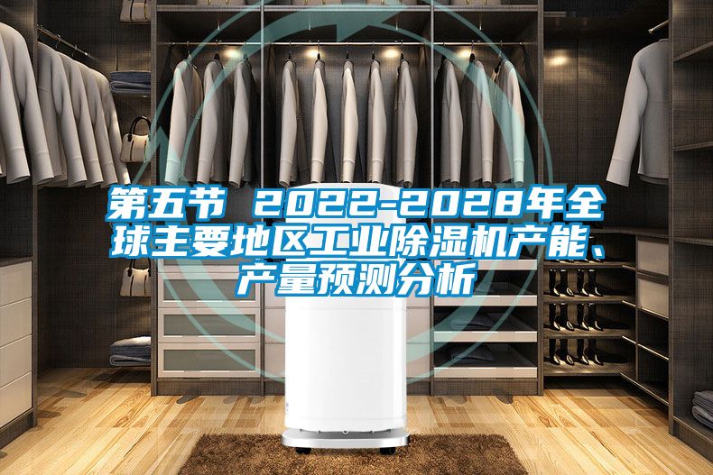 第五節 2022-2028年全球主要地區工業除濕機產能、產量預測分析