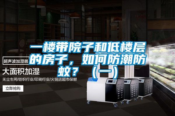 一樓帶院子和低樓層的房子,如何防潮防蚊?(一)